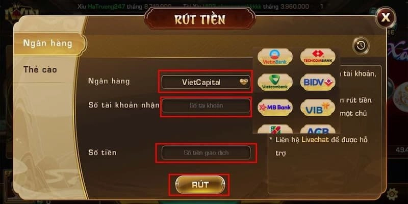 Điều kiện rút tiền app tài xỉu online là gì?